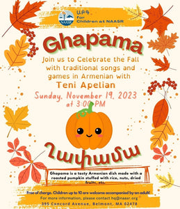 GHAPAMA ~ Sunday, November 19, 2023 ~ In-Person Children's Event