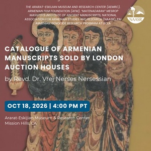 Catalogue of Armenian Manuscripts Sold by London Auction Houses