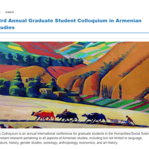 Graduate Student Colloquium in Armenian Studies - Session 1 - February 21, 2026