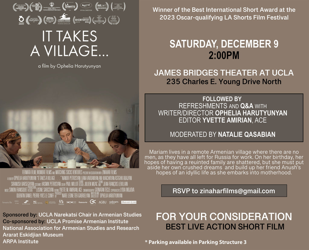 IT TAKES A VILLAGE...Film Screening and Discussion ~ Saturday, December 9, 2023 ~ In-Person