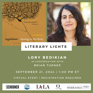 LITERARY LIGHTS: Lory Bedikian and Brian Turner ~ Saturday, September 21, 2024