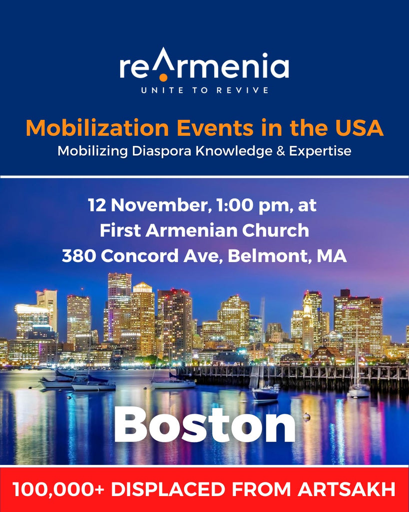 reARMENIA MOBILIZATION EVENT ~  Sunday, November 12, 2023 ~ In-Person