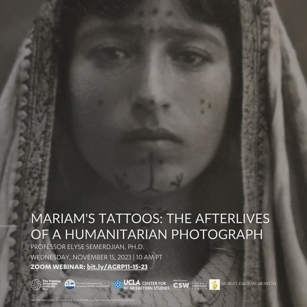 MARIAM'S TATTOOS: The Afterlives of a Humanitarian Photograph ~ Wednesday, November 15, 2023 ~ On Zoom