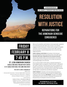 Henry Theriault and Ara Papian: "Resolution with Justice: Reparations for the Armenian Genocide Considered"