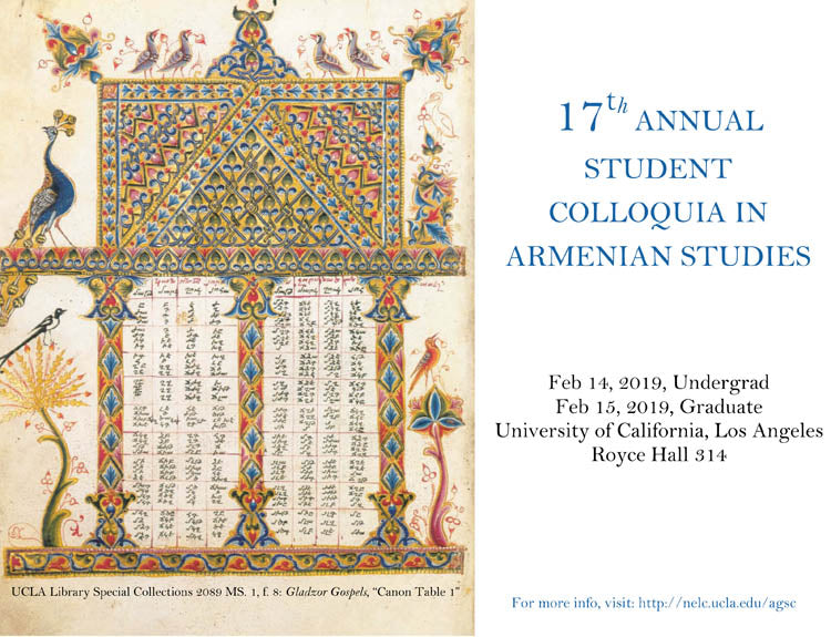 17th Annual UCLA Graduate Student Colloquium in Armenian Studies