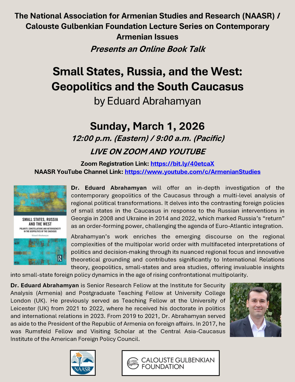 Small States, Russia, and the West: Geopolitics and the South Caucasus flyer