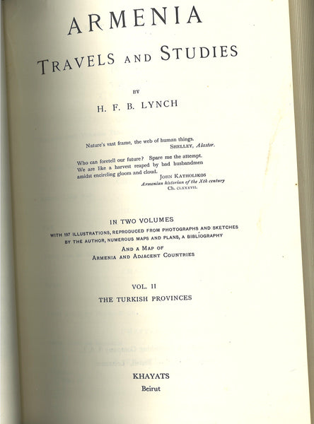 Armenian: Travels and Studies