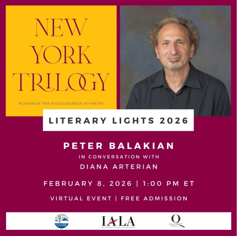 Literary Lights: Peter Balakian flyer
