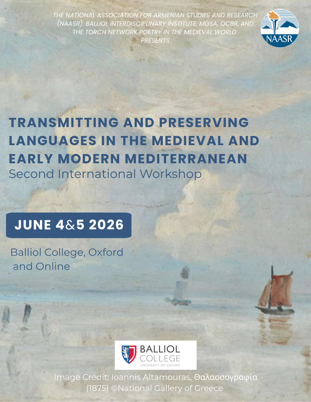 Transmitting and Preserving Languages in the Medieval and Early Modern Mediterranean flyer