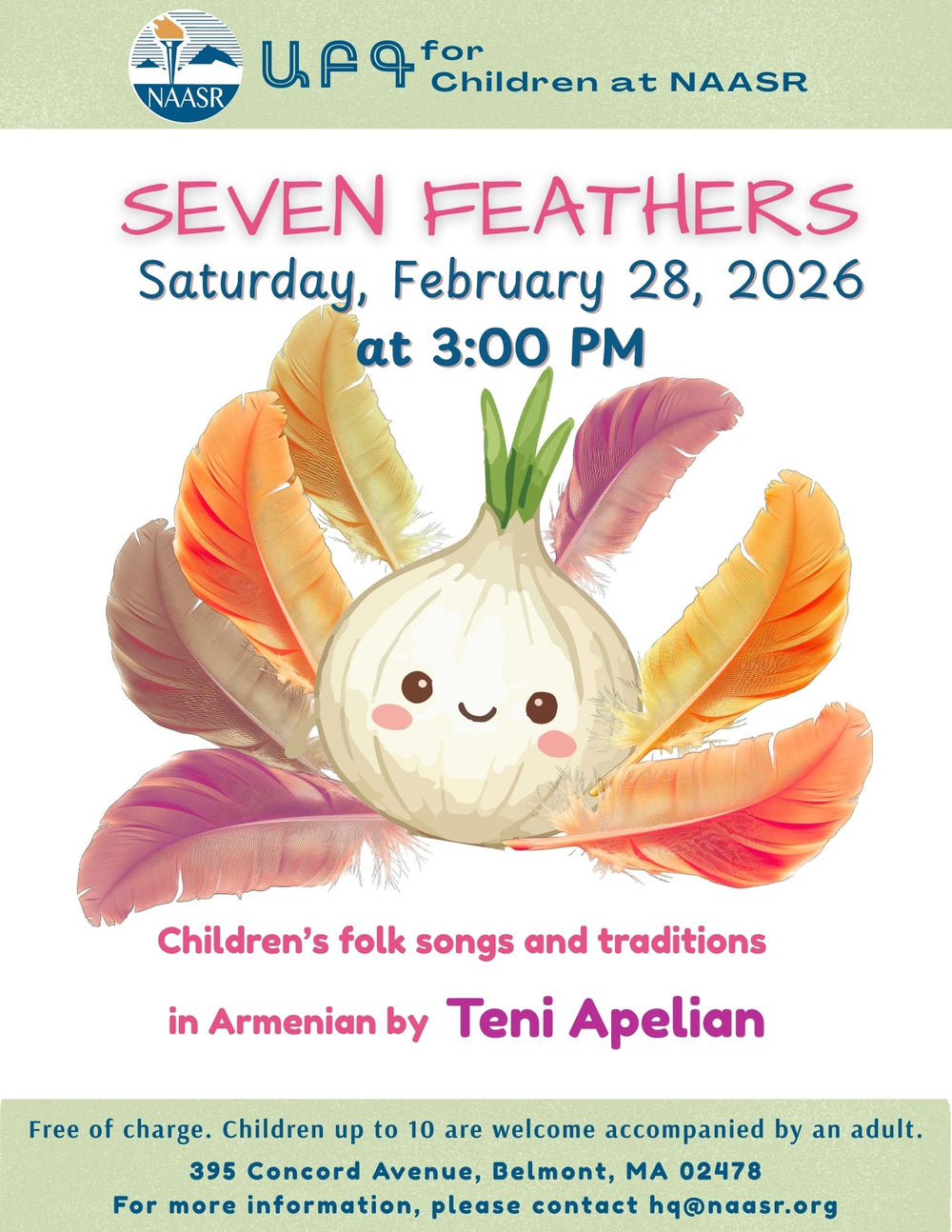 Storytelling, Games, and Art in Armenian flyer