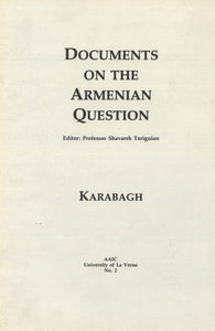 DOCUMENTS ON THE ARMENIAN QUESTION: Karabagh