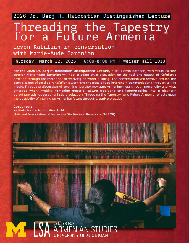 Threading the Tapestry for a Future Armenia flyer