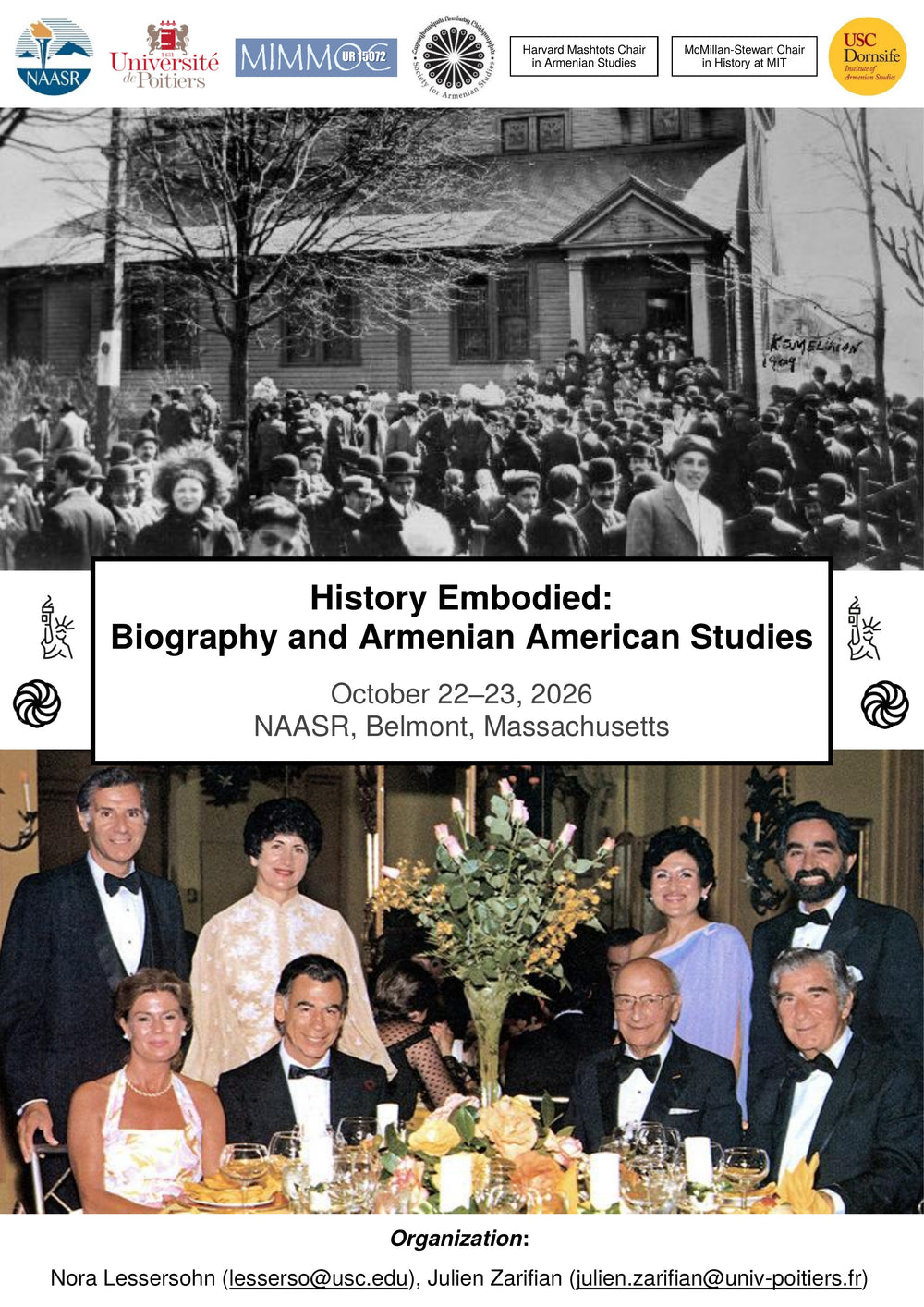 History Embodied: Biography and Armenian American Studies flyer