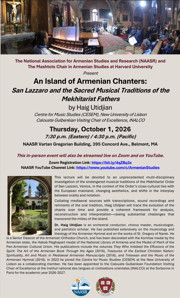 An Island of Armenian Chanters flyer
