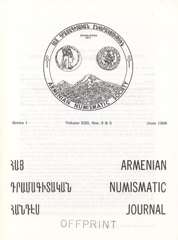 Overstruck and Countermarked Coins of the Artaxiad Dynasty of Armenia