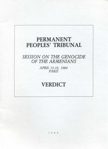 PERMANENT PEOPLES TRIBUNAL - April 13-16, 1984, Paris