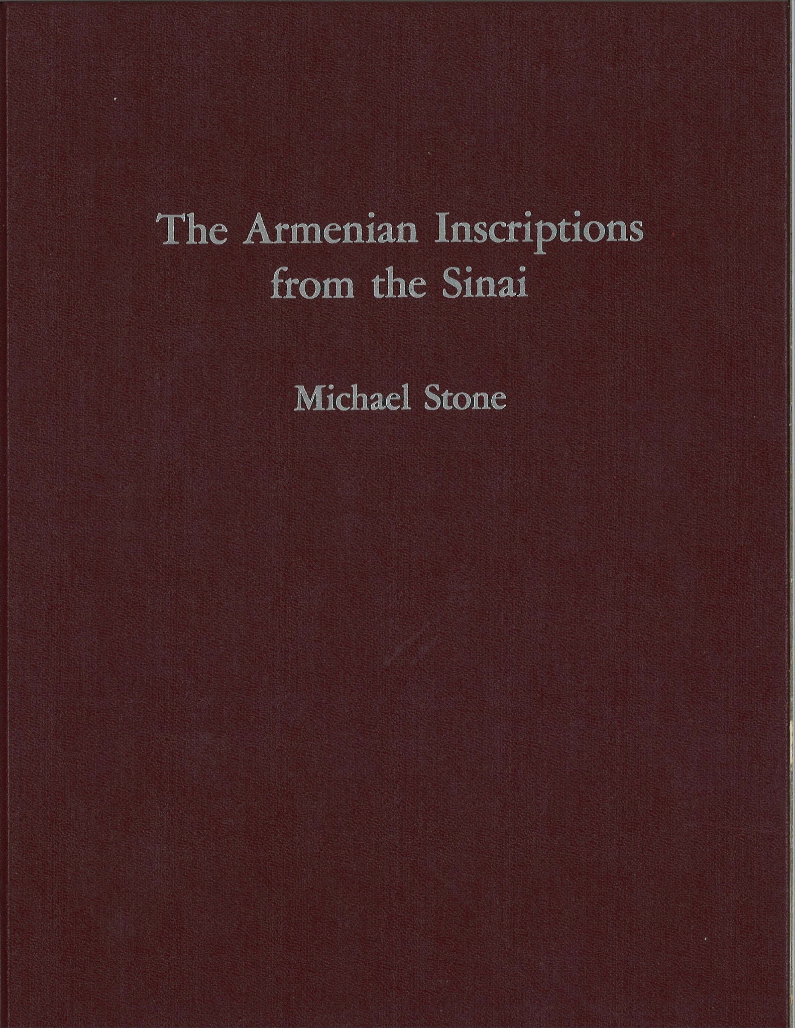 ARMENIAN INSCRIPTIONS FROM THE SINAI