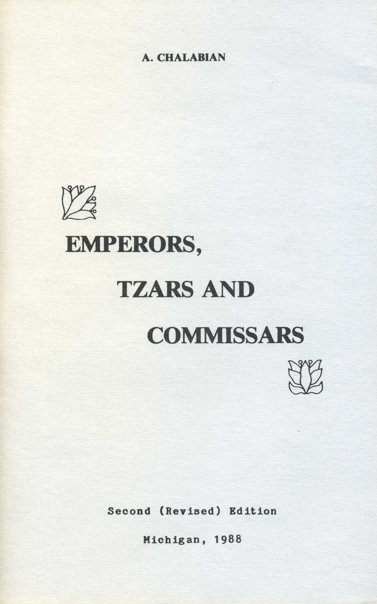 EMPERORS, TZARS AND COMMISSARS