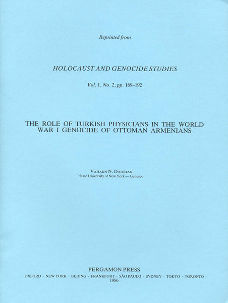 HOLOCAUST AND GENOCIDE STUDIES: Journal Offprints
